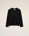 Black Organic Cotton Ami De Coeur T-shirt