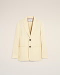 Yellow Wool Semi-Lined Jacket