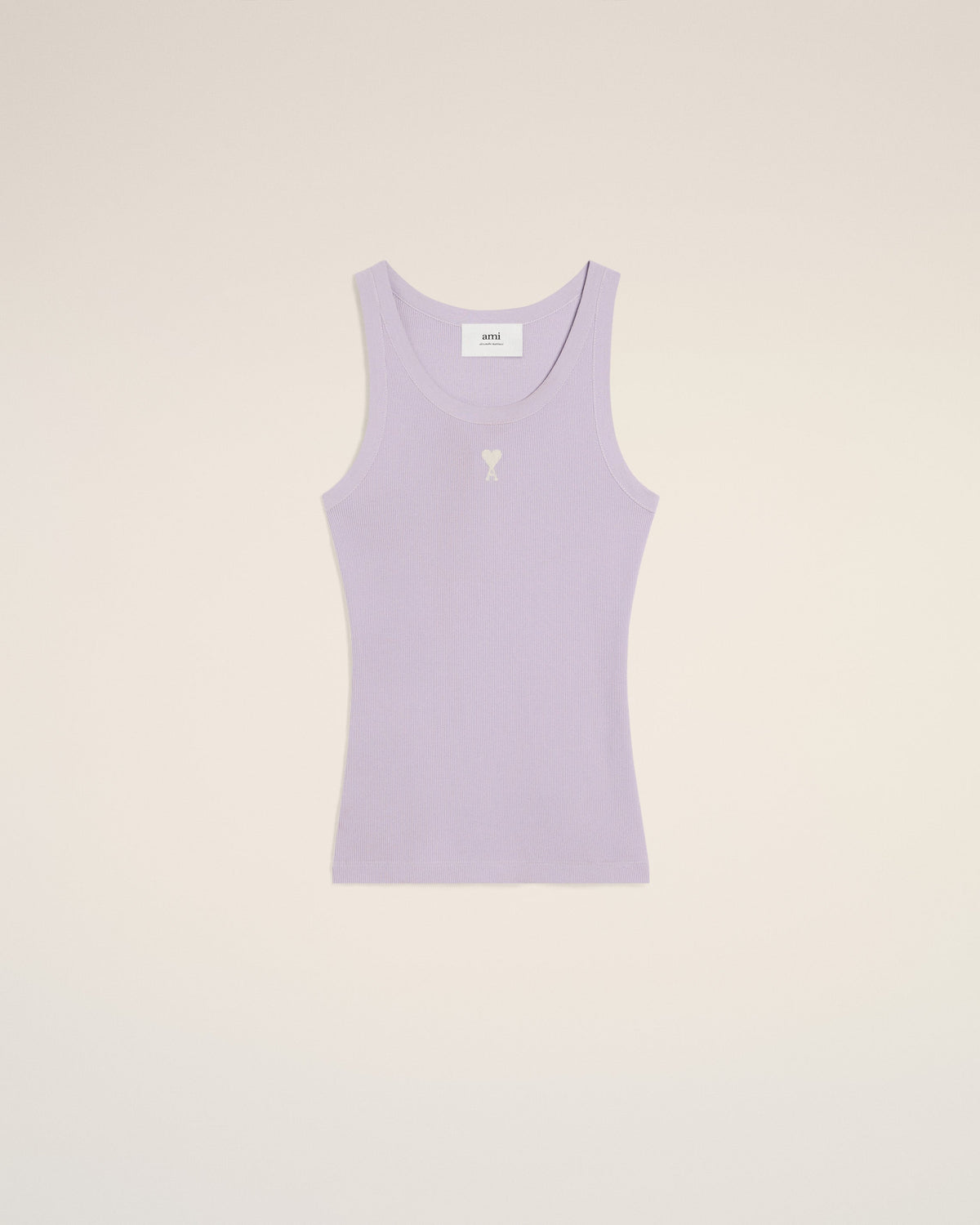 Purple Cotton Rib Ami de Coeur Tanktop