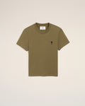 Green Cotton Cropped Ami De Coeur T-shirt
