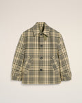 Beige Bounded Buttoned Jacket