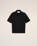 Black Wool Short Sleeves Ami De Coeur Polo