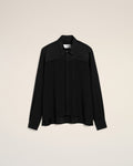 Black Contrasted Top Long Sleeve Shirt