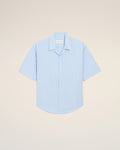 Blue Cotton Short Sleeve Ami De Coeur Boxy Shirt