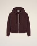 Burgundy Cotton Tonal Ami de Coeur Hoodie