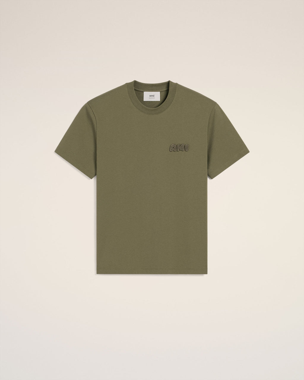 Green Cotton Ami Patch T-Shirt