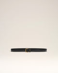 Black Glazed Leather Paris Paris 25 Mm Belt