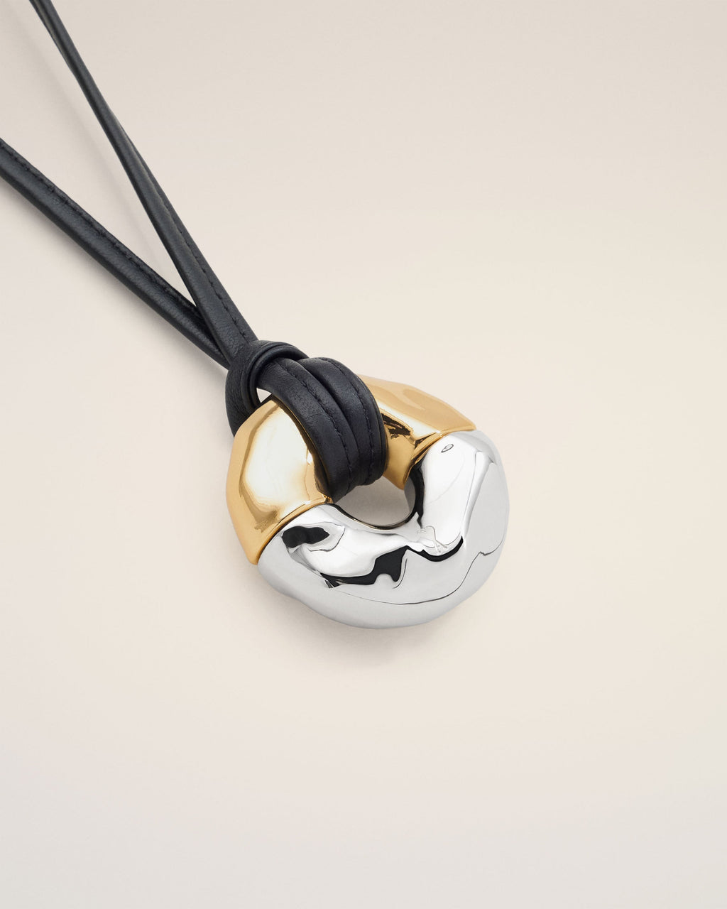 Gold Brass Dune Necklace