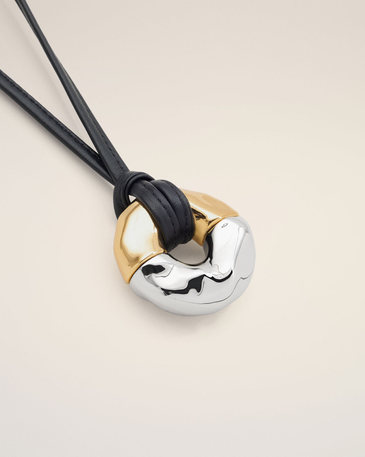 Gold Brass Dune Necklace