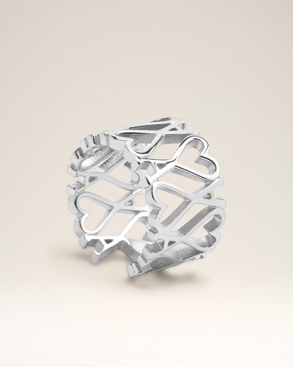 Silver Brass Ami de Coeur Ring