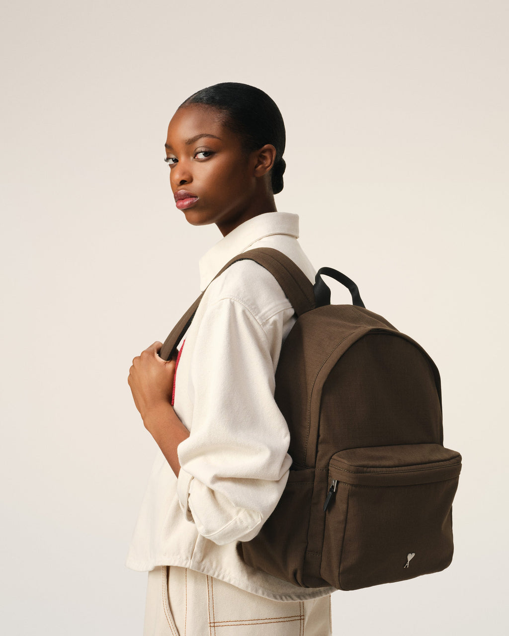Green Canvas Ami de Coeur Backpack