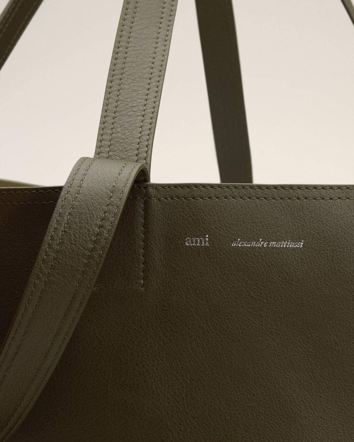 Green Leather Midi Maxi Tote Bag