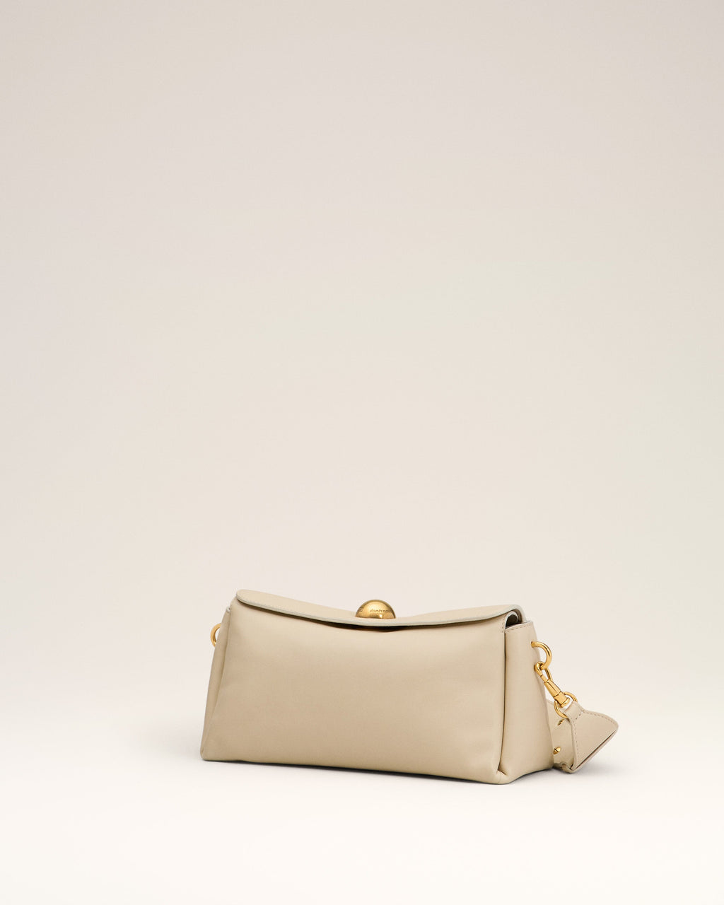 Beige Leather Carrousel Bag
