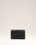 Black Smooth Leather Voulez Vous Wallet Strap