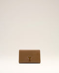 Brown Smooth Leather Voulez Vous Wallet Strap
