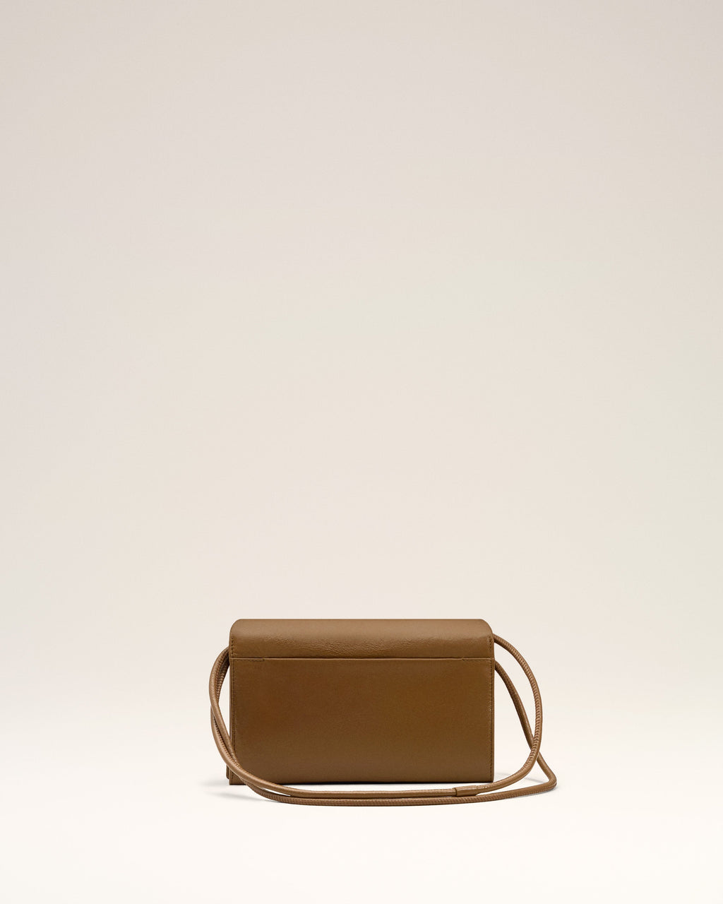 Brown Smooth Leather Voulez Vous Wallet Strap