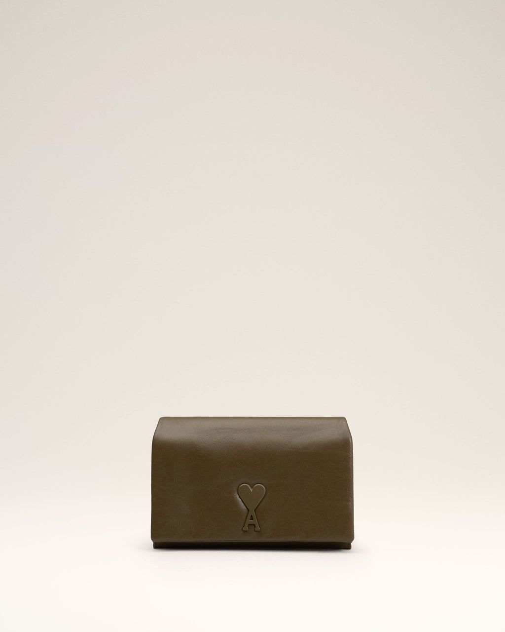 Khaki Leather Voulez-Vous Wallet Strap