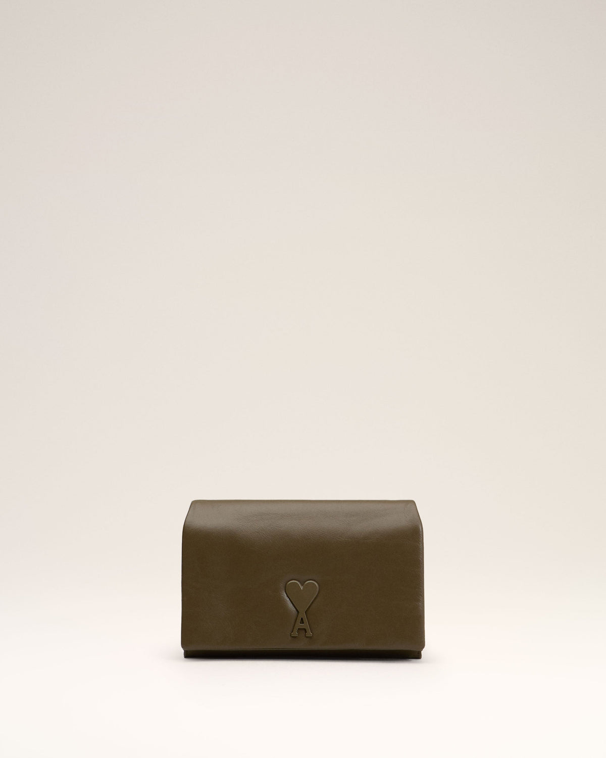 Khaki Leather Voulez-Vous Wallet Strap