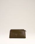 Khaki Leather Voulez-Vous Pouch