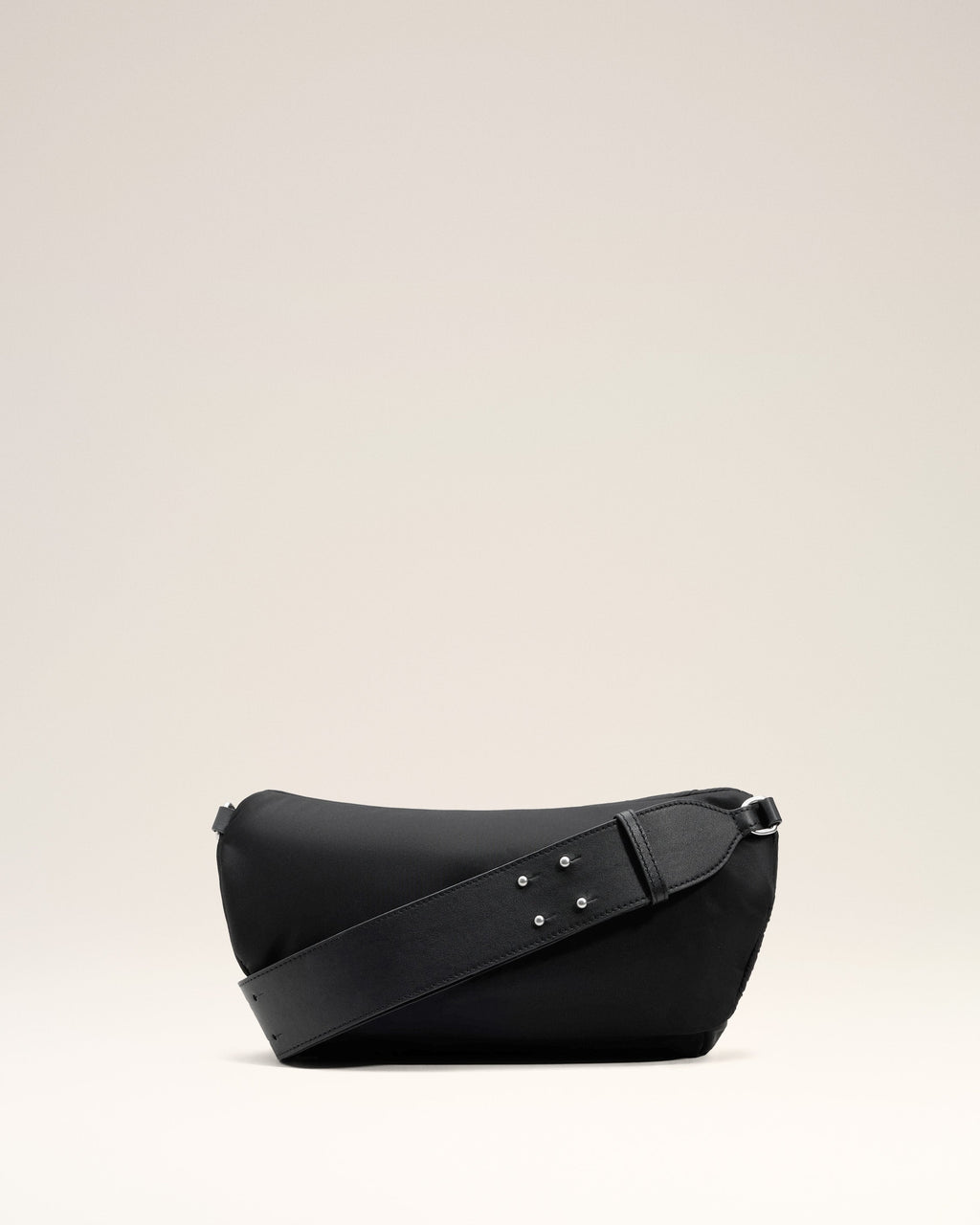 Black Nylon Canvas Marcel Bumbag