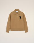 Brown Wool Ami De Coeur Polo