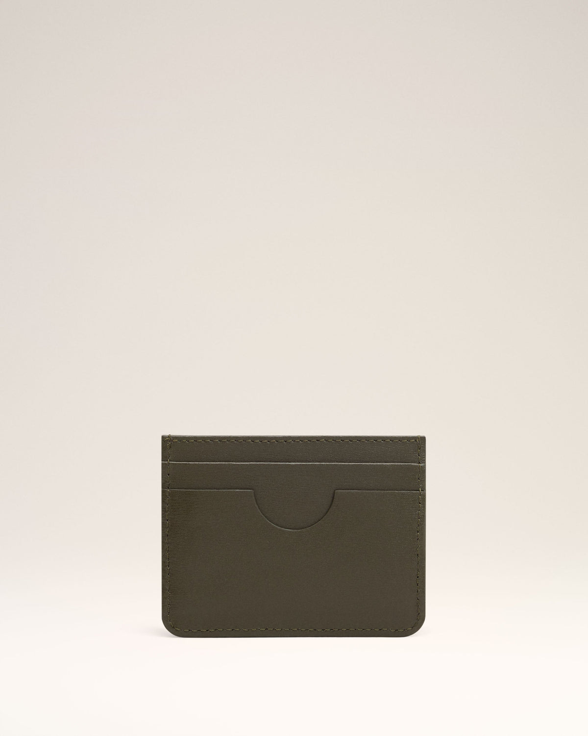 Green Leather Ami de Coeur Card Holder