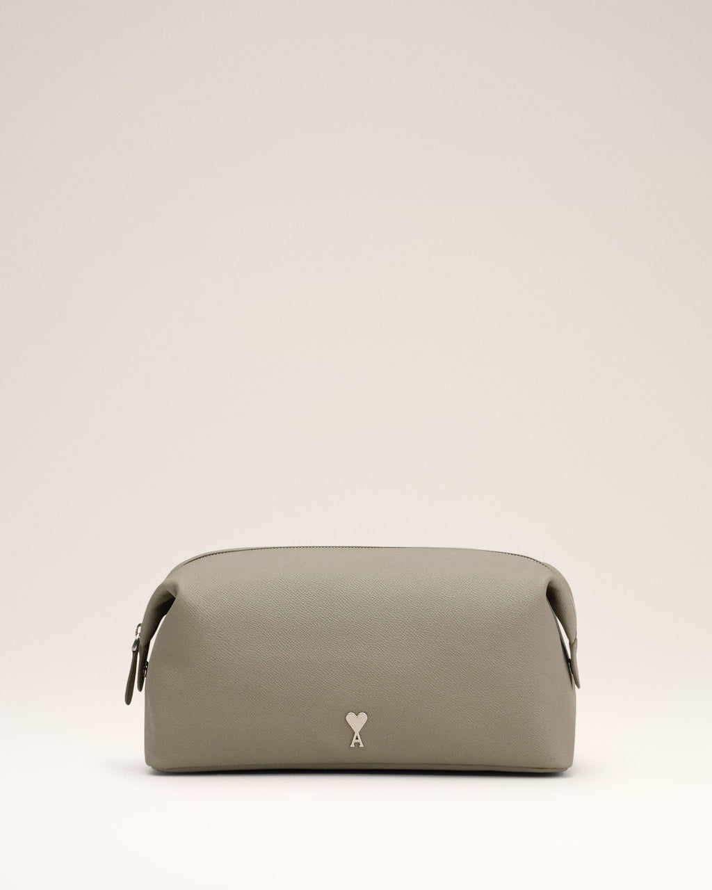 Grey Leather Paris Paris Toiletry Pouch