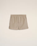 Beige Wool Elasticated Short