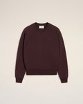 Burgundy Cotton Tonal Ami de Coeur Sweatshirt