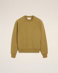 Mustard Cotton Tonal Ami de Coeur Sweatshirt