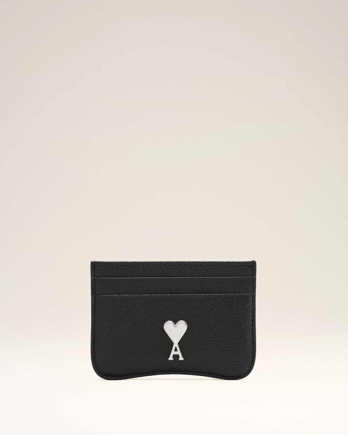 Black Leather Paris Paris Card Holder